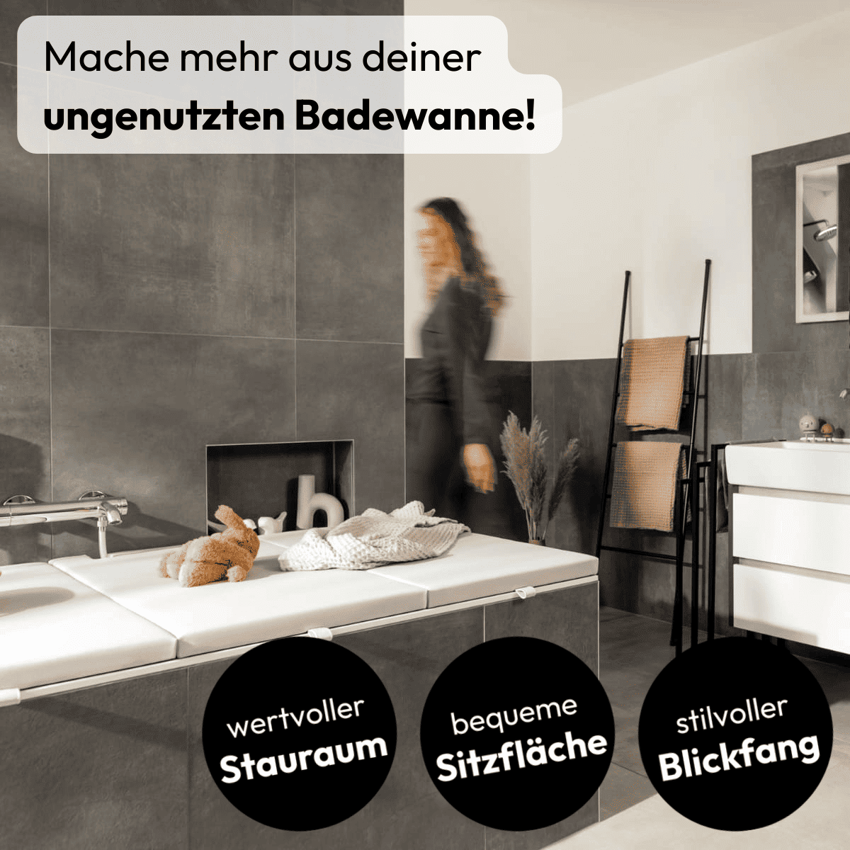 Wertvoller Stauraum, bequeme Sitzfläche und stilvoller Blickfang!